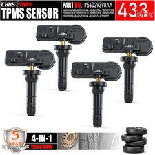 4x TPMS Tire Pressure Sensors 433MHZ For RAM 1500 2500 3500 Pickup 56029479AB picture