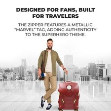 Iron Man Cabin Case Carry On Luggage with LED Light| ABS Secure Combination Lock picture