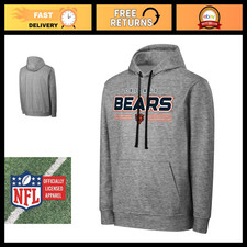 NFL Men's Gray Team Color Logo Performance Hoodie - Victory Stripe Pullover picture