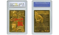 1996 PETE ROSE Bleachers 23K Gold Card Signature Series S/N of 4,256 GEM-MINT 10 picture