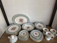 Royal Albert Enchantment 1950 LOT OF 40 Pieces Dinner Salad Serving Bowls Plates picture