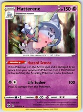 Hatterene 020/073 Holo Rare Champion's Path Pokemon Lightly Played picture