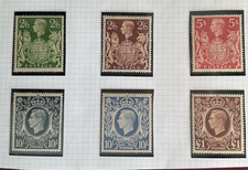 Great Britain stamps KGVI 1939-48 high values MH & MNH picture