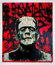 MR. RIPOFF 'Frankenffiti' #x/25 print w/COA banksy kaws simpsons fairey picture