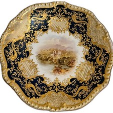 Coalport Antique Named View Gilded Cabinet 9