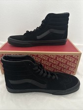Vans Sk8-Hi Black Suede Hi Top Shoes Men’s Size 9.5 Women’s 11 VN000D5IBKA picture