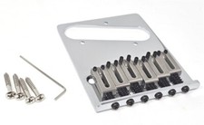 True Custom Shop® Gotoh Brass Bridge w/h Steel Saddles Fits Fender Modern Tele picture