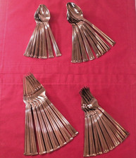 16 Piece Set LENOX LANFORD Black Stainless Steel Flatware Teaspoons Forks + picture