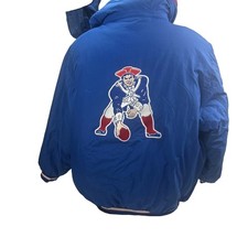 Vintage Reebok Gridiron Classic NEW ENGLAND PATRIOTS XL Winter Jacket w/ Hood picture