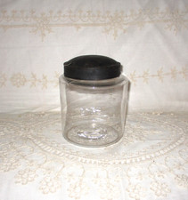 Early Blown Primitive 19th Century Pantry Jar W/ Tin Cover Pontil picture