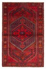 Vintage Traditional Hand-Knotted Area Rug 4'3