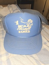 Vintage Carolina Tar Heel 1982 Championship Snap Vack Hat picture