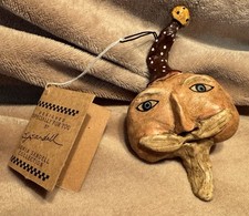 NWT Sonja Randell Primitive By Kathy Santa Christmas Ornament picture