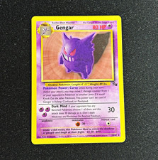 Gengar 20/62 Fossil Rare Unlimited English 1999 picture