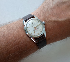 PRINTANIA RARE VINTAGE 1955 AUTOMATIC MENS 17J WATCH YMCA ANNIVERSARY WORKING picture