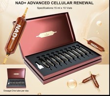 NAD+ Berry Flavor Drink Mix - Nicotinamide Riboside Resveratrol 1200mg 10 Vial picture