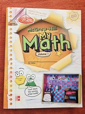 Elementary Math McGraw-Hill My Math Student Edition, Volume 1, 2013 picture