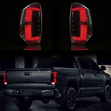 LED SMOKED Sequential Tail Lights For Toyota Tundra 2014-2021 Rear Lamps LH+RH picture