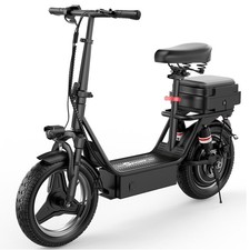 Electric Scooter for Adults with Seat and Carry Basket 48V 45Mile Ebike FedEx US picture
