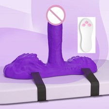 8IN1-Telescopic-Thrusting-Riding -Vibrator-Dildo-for-Women-Massage-Toy-Lubricant picture