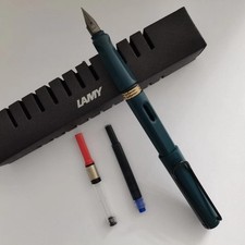 New Lamy Fountain Limited Safari Dark Green EF Nib Pen atrovirens NO Ink picture