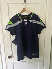 Nike Seattle Seahawks Elite Jersey Size 48 Navy Blue picture