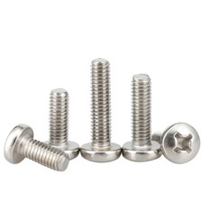 M2 M2.5 M3 M3.5 M4 304 Stainless Steel Phillips Cross Pan Head Machine Screws  picture