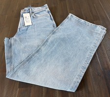 Vuori Women’s Vintage Wideleg Jeans Light Wash Indigo Denim Size 27 NWT picture