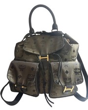 Authentic Vintage MCM Iridescent Gold Green Visetos Backpack Certified picture