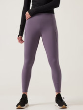 ATHLETA Rainier Unbrushed 7/8 Tight Leggings In Purple Dusk Violet XS NWOT picture