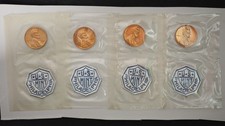 1961 1962 1963 1964 Gem Proof Lincoln Penny US Cents in Original Cello With Seal picture