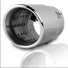 Exhaust Tip 1.5-2 Inlet 3.5 Outlet 6 Length Exhaust Tip Chrome picture