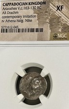 Cappadocian Ariarathes V AR Drachm NGC XF 163-130 BC Contemporary Imitation picture