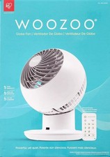 WOOZOO  Globe Multi-Directional 5-Speed Oscillating Fan with Remote - White Open picture
