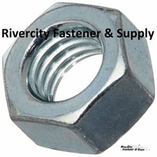 M7-1.0 Nuts 7mm Metric Coarse Thread Hex Nut M7x1.0 Steel Din 934 M7 x 1.0 ZN picture