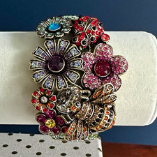 Heidi Daus “Simply Delicious” Cuff Bracelet Size M/L picture