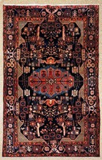 Vintage Nahavand 5x10 Tribal Geometric Hand Knotted Wool Oriental Area Rug Boho picture