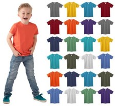 BILLIONHATS 12 Pack Kids Cotton Tshirts Bulk, Wholesale Unisex Children Tees picture