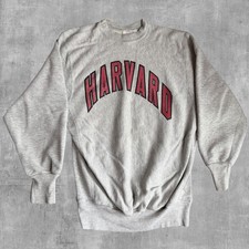 Vintage MVP Pro Weave Harvard University Sweatshirt Arch Spellout 1980s Mens M  picture