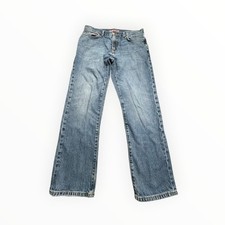 Tommy Hilfiger Jeans Mens 34x30 Blue Straight Leg Distressed Denim Classic Fit picture
