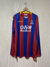CRYSTAL PALACE 2017 2018 HOME FOOTBALL SHIRT SOCCER JERSEY MACRON LONG SLEEVE picture