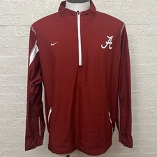 NIKE ALABAMA CRIMSON TIDE QUATER ZIP Men’s LARGE FIT STORM Pockets (not Hooded) picture