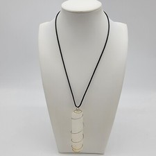 Handmade Himalayan Tibetan Clear Quartz Point Wire Wrapped Pendant Necklace picture
