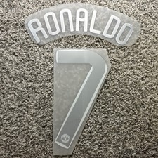 2007/2008 Manchester United Ronaldo 7 Champion League Player size Nameset Number picture