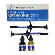 LOT X 3 ORTHO-BOND SYSTEM ADHESIVE CEMENT KIT LIGHT CURE 2 plungers/USA Seller picture