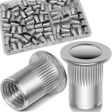 1/4-20 Rivet Nut,88Pcs Stainless Steel 304 Threaded Insert Rivnuts picture