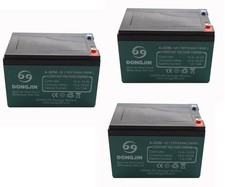 3pcs 12V 12AH 6-DZM-12 6-DZF-12 6-DMF-12 Battery For 36V Scooter ATV Mobility  picture