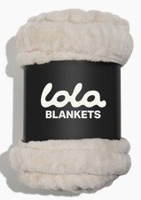 BRAND NEW Lola Blanket - Antique Ivory - Large (SEALED) picture