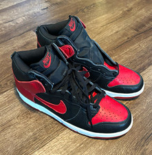 Nike Dunk High (2000) Men's Sneakers Black/Varsity Red Colorblock 630383-061 picture