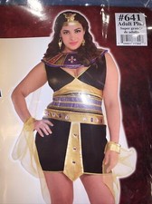 CLEOPATRA Costume, Size 18/20, 4Pieces, Headband, Collar Dress Cape, Cleo Beauty picture